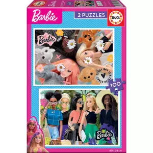 EDUCA Puzzle Barbie 2x100 dílků