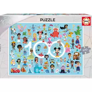 EDUCA Puzzle Disney 100 let výročí - postavy 100 dílků