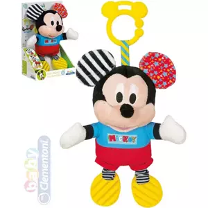 CLEMENTONI PLYŠ Baby Mickey Mouse myšák kousátko Zvuk