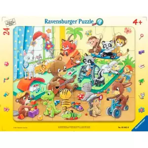 RAVENSBURGER Puzzle Zvířecí mateřská školka 24 dílků