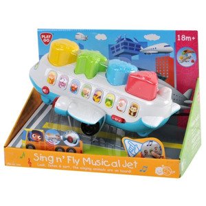 Playgo 2104 hudební letadlo vkládačka