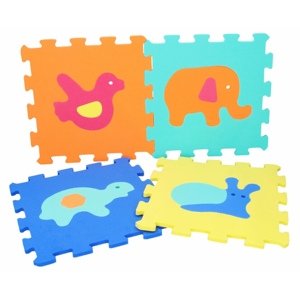 Pěnové puzzle zvířata 10 ks 32x32 cm