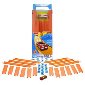 Hot wheels track builder dlouhá dráha s angličákem, mattel bht77