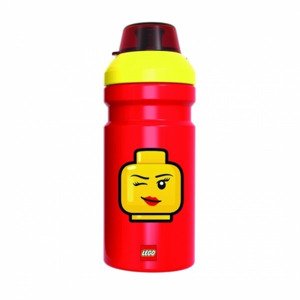 Lego® iconic girl láhev na pití   0,35l žlutá-červená