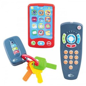 Playgo 2675 baby trio set mobil, ovladač, autoklíče