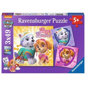 Ravensburger 08008 puzzle tlapková patrola 3x49 dílků