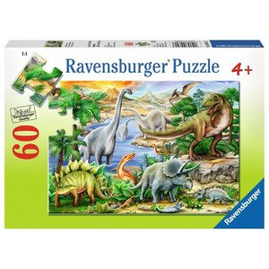 Ravensburger 09621 puzzle prehistorický život 60 dílků
