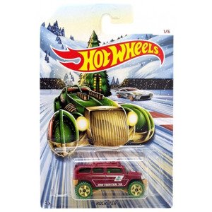 Hot wheels kovová autíčka holiday hot rods rockster, mattel gbc61
