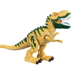 Dinosaurus chodící s efekty 50 cm béžovo-zelený