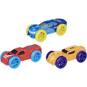 Nerf nitro náhradní vozidla 3 ks, modré, červené, oranžové, hasbro c0776