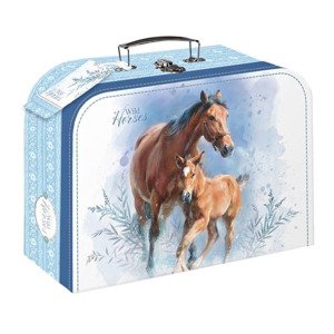Kufřík školní papírový wild horses