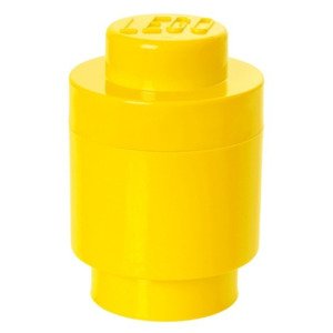 Lego® úložný box kulatý žlutý
