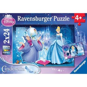 Ravensburger 09004 puzzle popelka 2x24 dílků