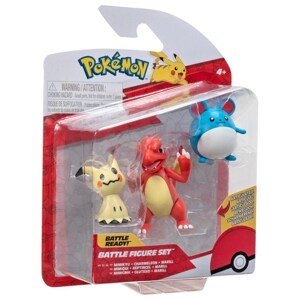 Pokémon figurky 3-pack mimikyu, charmeleon, marill