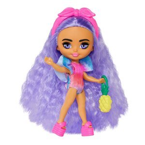 Mattel barbie® extra mini minis! panenka s fialovými vlasy, hpn06