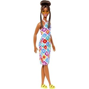 Barbie modelka 210 háčkované šaty, mattel hjt07