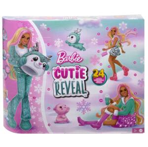 Mattel barbie® cutie reveal™ adventní kalendář 2023 hjx76