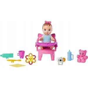 Barbie skipper miminko herní set se stoličkou, mattel gjy29