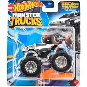 Mattel hot wheels® monster trucks kaskadérské kousky back to the future, hvh71