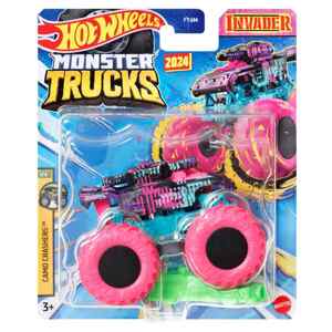 Mattel hot wheels® monster trucks kaskadérské kousky invader, htm50