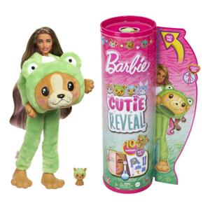 Mattel barbie® cutie reveal™ barbie pejsek v kostýmu zelené žabky, hrk24