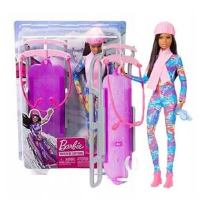 Mattel barbie® zimní sporty - sáňky, hgm74